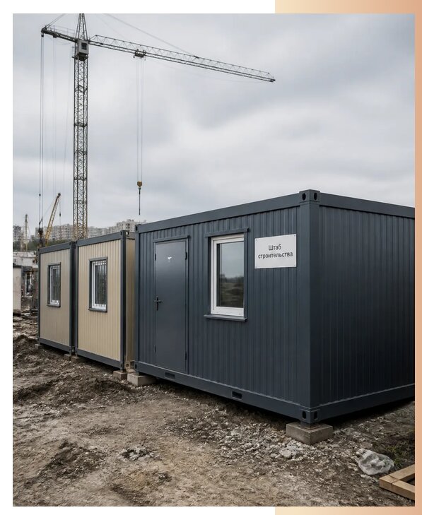 Бытовки для штаба строительства в Моршанске по цене от 155775 р. | БытовкаПрофи-Мрш