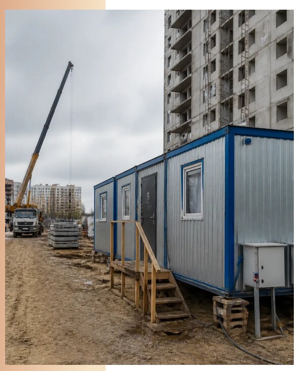 Аренда строительных вагончиков для рабочих в Моршанске